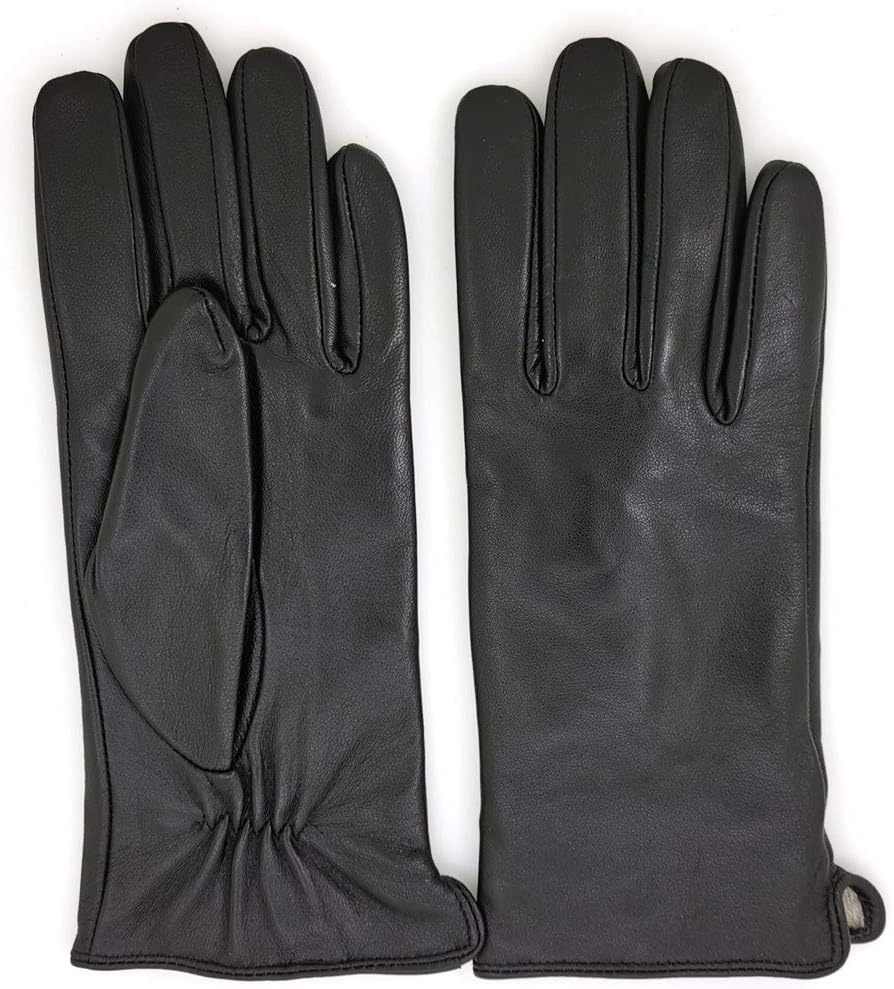 Damen Leder Handschuhe echtes Lammleder und mit Kaschmir Wolle gefütterte warme Winter Handschuhe X-