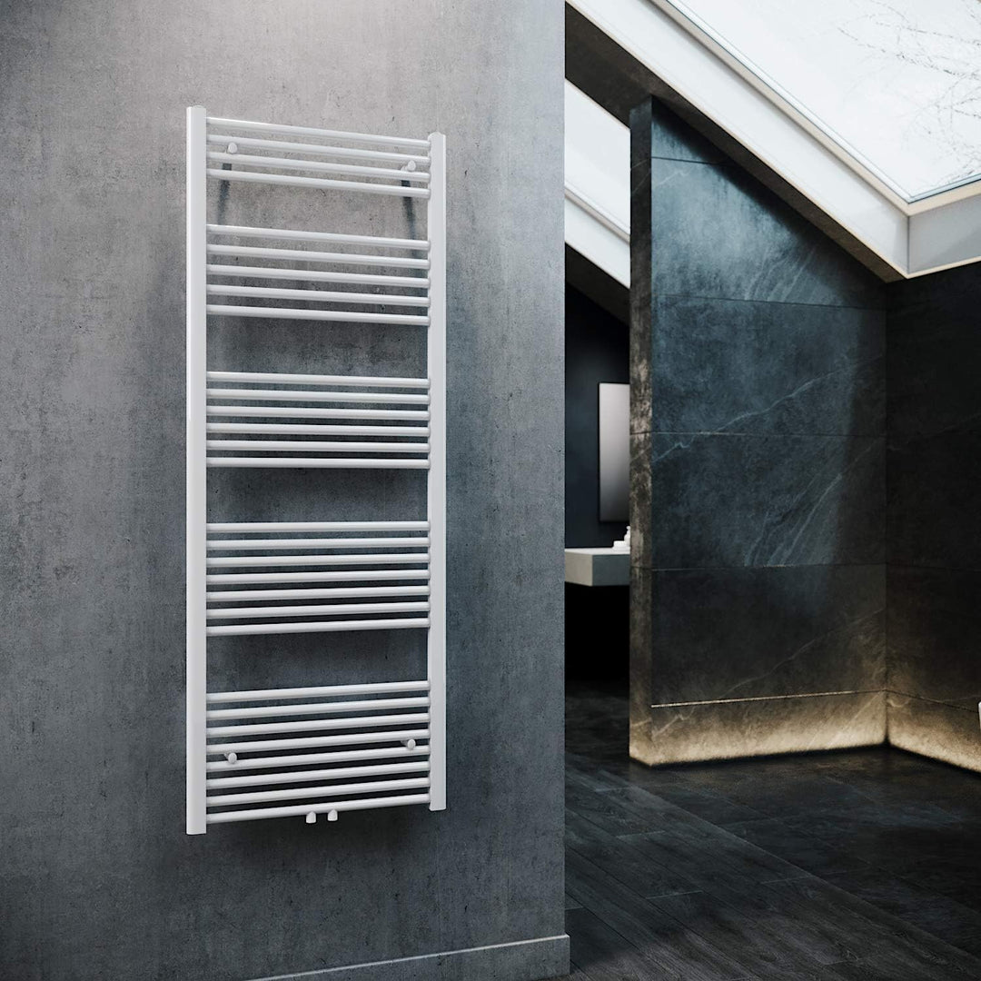 ELEGANT Heizkörper Bad 1600x600 mm Weiss Badheizkörper Mittelanschluss Handtuchwärmer Handtuchtrockn