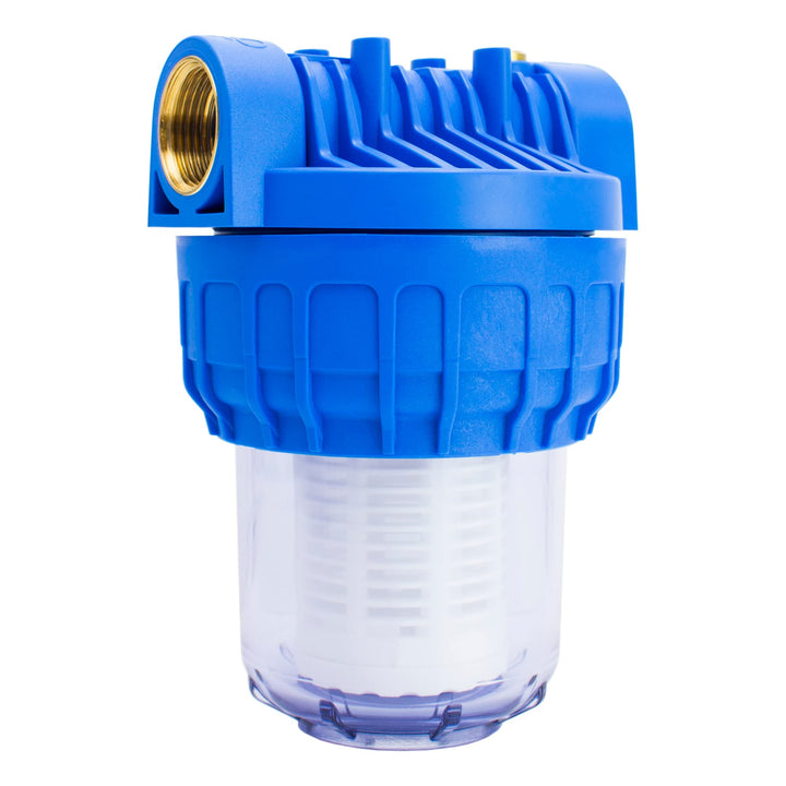 AWM Vorfilter 5" - 3500 L/h Wasserfilter Hauswasserwerk Pumpenfilter Hauswasserfilter max. 8 bar, 1"