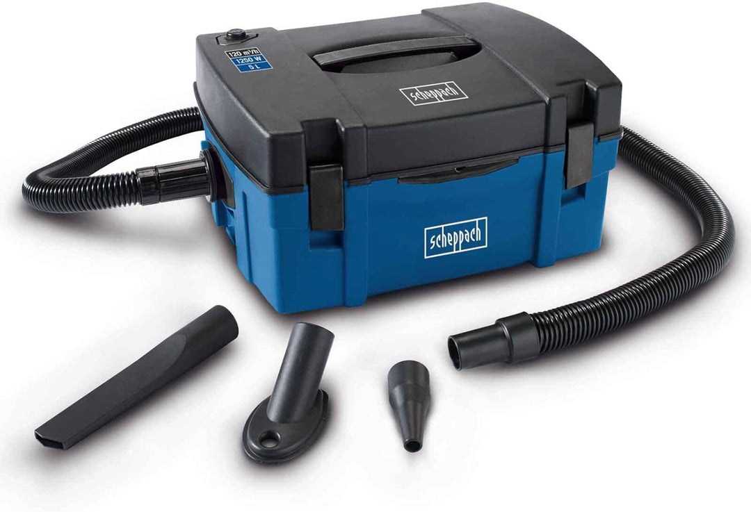 Scheppach Absauganlage HD2P 3in1 Absaugung 1250W | Staubsauger mit Ausblasfunktion | Luftleistung 12