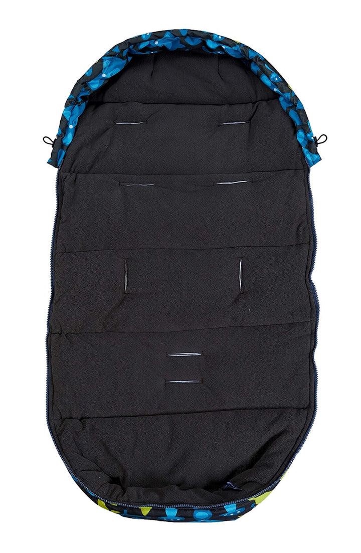 The Buppa Brand 9A110101 Universeller WinterFusssack für Kinderwagen Foxy, schwarz