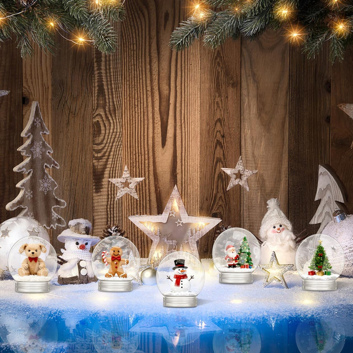 HOMSFOU 10 Stück Weihnachten DIY Schneekugel Requisite Weihnachten DIY Basteln Herstellung DIY Herst