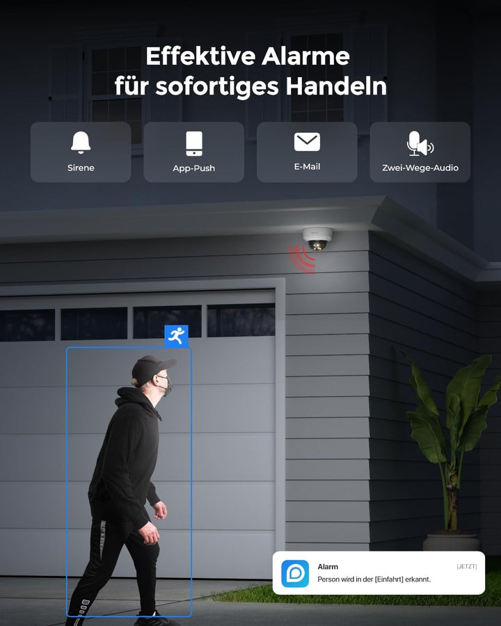 Reolink 16MP UHD 180° Panorama Dual-Objektiv Überwachungskamera, Bewegungsverfolgung, Farbnachtsicht