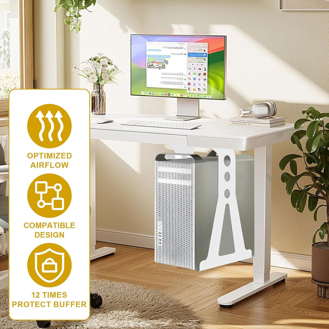 Jinfanshurich Verstellbare PC Halterung unter Schreibtisch & Wandhalterung, CPU Halterung höhenverst