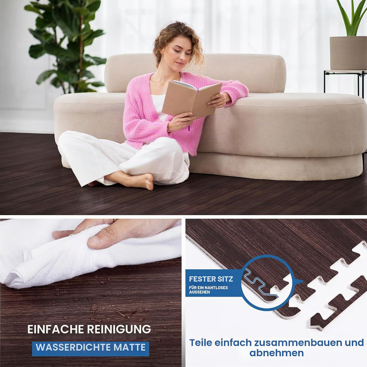 Yes4All 30x30 cm bis zu 3.3 m² Set 12/16/36 Eva Matten Schutzmatten Bodenschutz Bodenfliesen Sportma