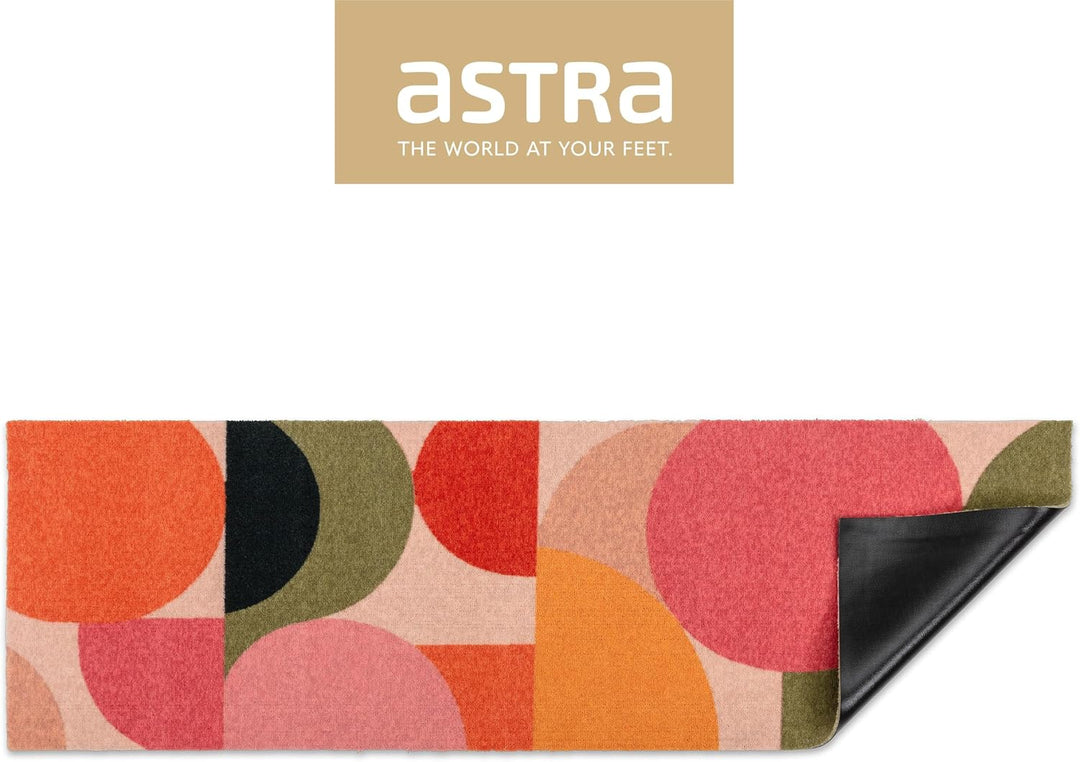 Astra rutschfeste Küchenläufer innen - Grafik bunt 50 x 150 cm Läufer - Wohnraum Fussmatte Design -