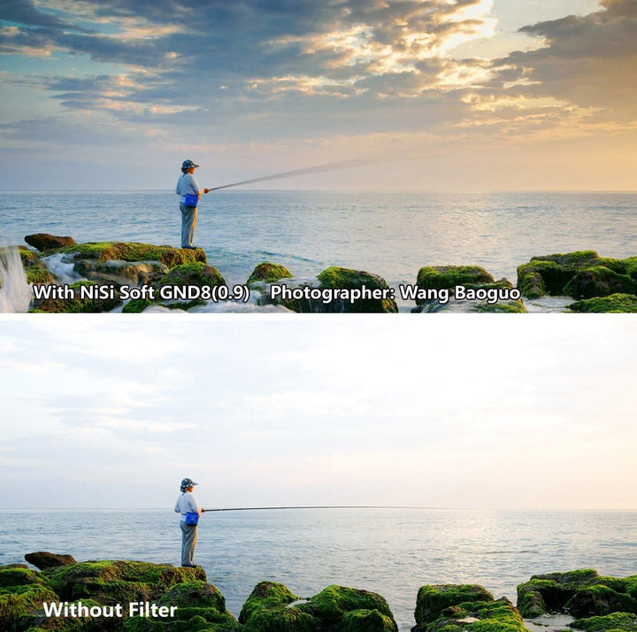 NiSi Verlaufsfilter 100x150mm GND32 1.5 Soft (5-Blenden) - Rechteckfilter aus optischem Glas mit meh