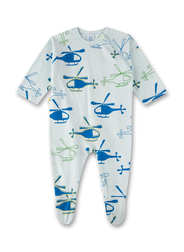 Sanetta Baby-Jungen Strampler/Overall 50 Blue Wind, 50 Blue Wind