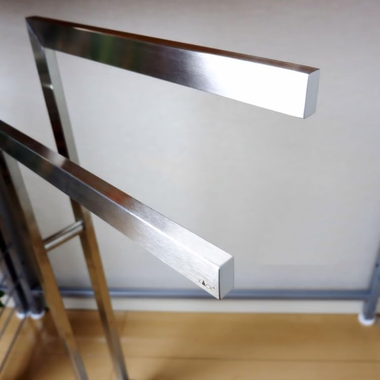 ZACK 40377 "LINEA" Handtuchständer, Edelstahl matt, 80.0 x 15.0 x 38.5 cm Stainless Steel Metallic,