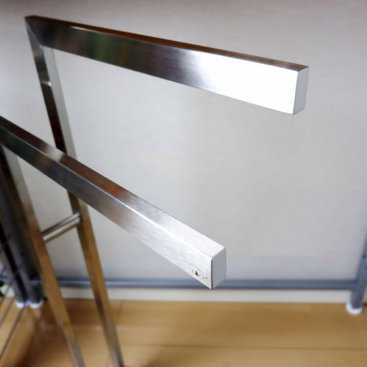 ZACK 40377 "LINEA" Handtuchständer, Edelstahl matt, 80.0 x 15.0 x 38.5 cm Stainless Steel Metallic,