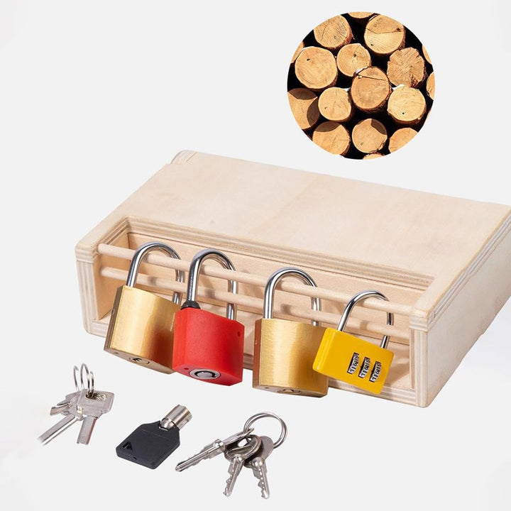 Spielzeugset Mit Schloss Und Schlüssel 19,5 X 12 X 5,7 Cm | Kinder Lernspielzeug Schloss Und Schlüss