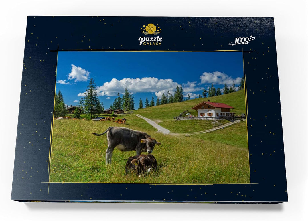 Fischbachalm (1402m), Krün, Oberbayern - Premium 1000 Teile Puzzle - MyPuzzle Sonderkollektion von P