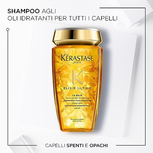 KERASTASE Bain Elixir Ultime Shampoo 250ml + Masque Elixir Ultime Mask 200ml by Keratsase