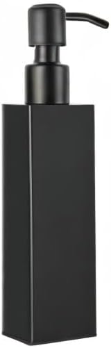 Ambrosya - Freistehender Seifenspender aus Edelstahl in Schwarz - Bad Badezimmer Halter Halterung Se
