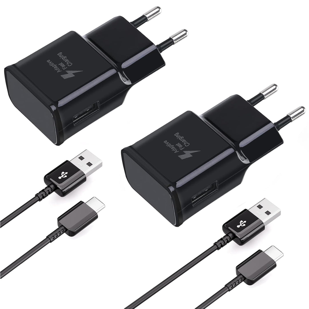 (2er Pack) USB Ladegerät mit 1,5m Ladekabel USB C Für Samsung Galaxy A16 A15 A14 A13 A05s A04s A55 A