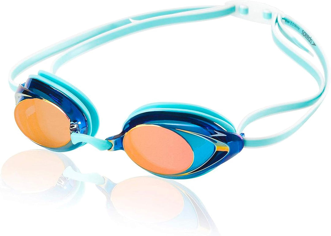Speedo Damen verspiegelte Schwimmbrille Vanquisher 2.0 Wasserfarben Modern, Wasserfarben Modern