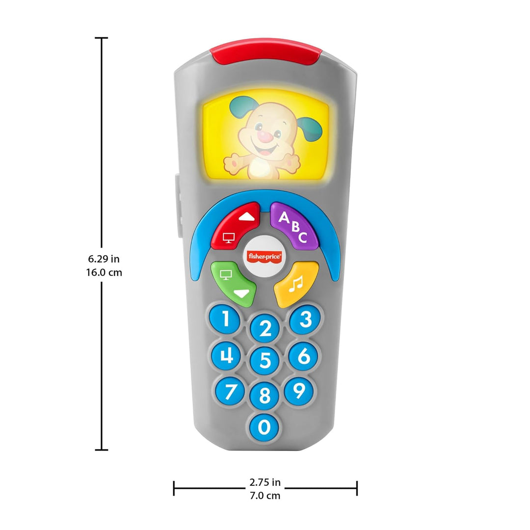 Fisher-Price Lernspass Lernspielzeug für Babys Hündchen-Fernbedienung Spielzeugfernbedienung mit Mus