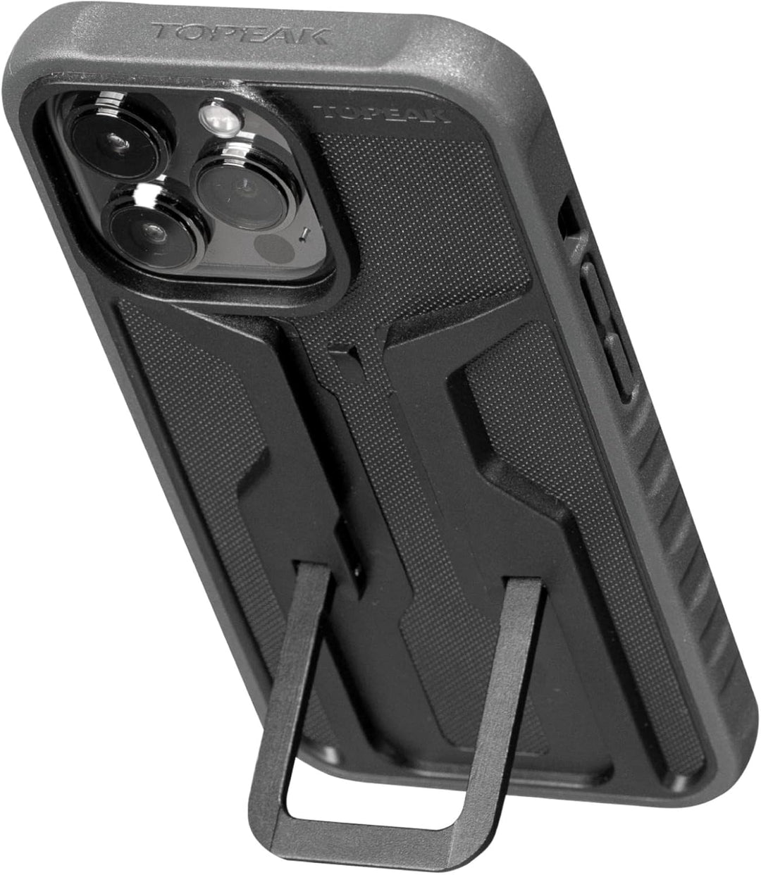 Topeak RideCase Smartphone-Schutzhülle aus Aluminium/Fiberglas-Composite/Gummi in der Farbe Schwarz
