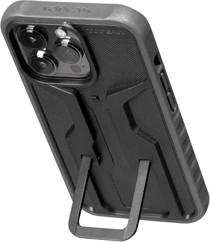 Topeak RideCase Smartphone-Schutzhülle aus Aluminium/Fiberglas-Composite/Gummi in der Farbe Schwarz