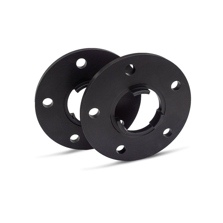 SCC Spurverbreiterung 12424W - schwarz eloxiert - LK: 130/5 NLB: 71,6 - 10mm - 2 Stück 10mm schwarz,
