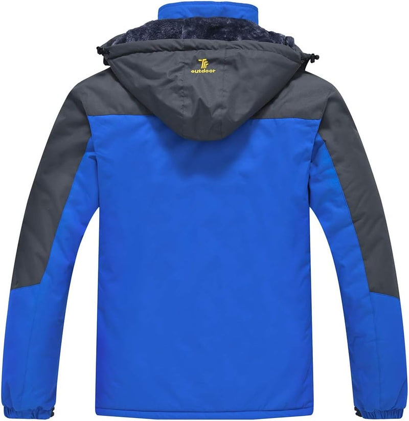 donhobo Herren Winter Fleecejacke Warm Jacke Softshelljacke Atmungsaktiv Outdoor Skijacke Winddichte