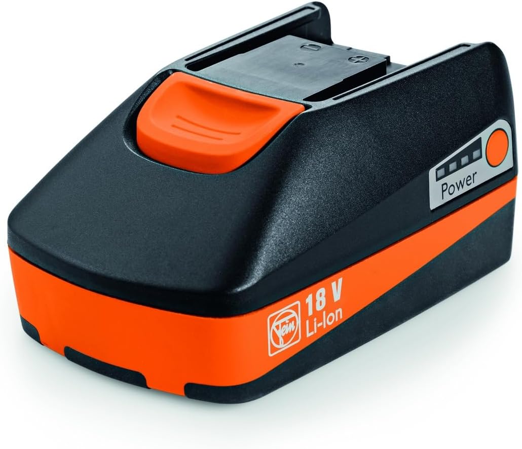 FEIN Li-Ionen-Akku mit Ladestandsanzeige und FEIN SafetyCell Technology, Spannung 18 V, Kapazität 3
