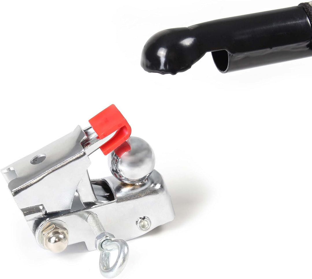 Wiltec Fahrrad Lastenanhänger, Fahrradanhänger, Deichsel klappbar & Schnellkupplung für Einkäufe, Ur