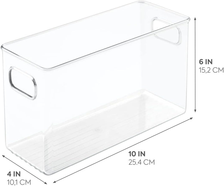 iDesign Cabinet/Kitchen Binz Aufbewahrungsbox, mittelgrosser Küchen Organizer aus Kunststoff, lange
