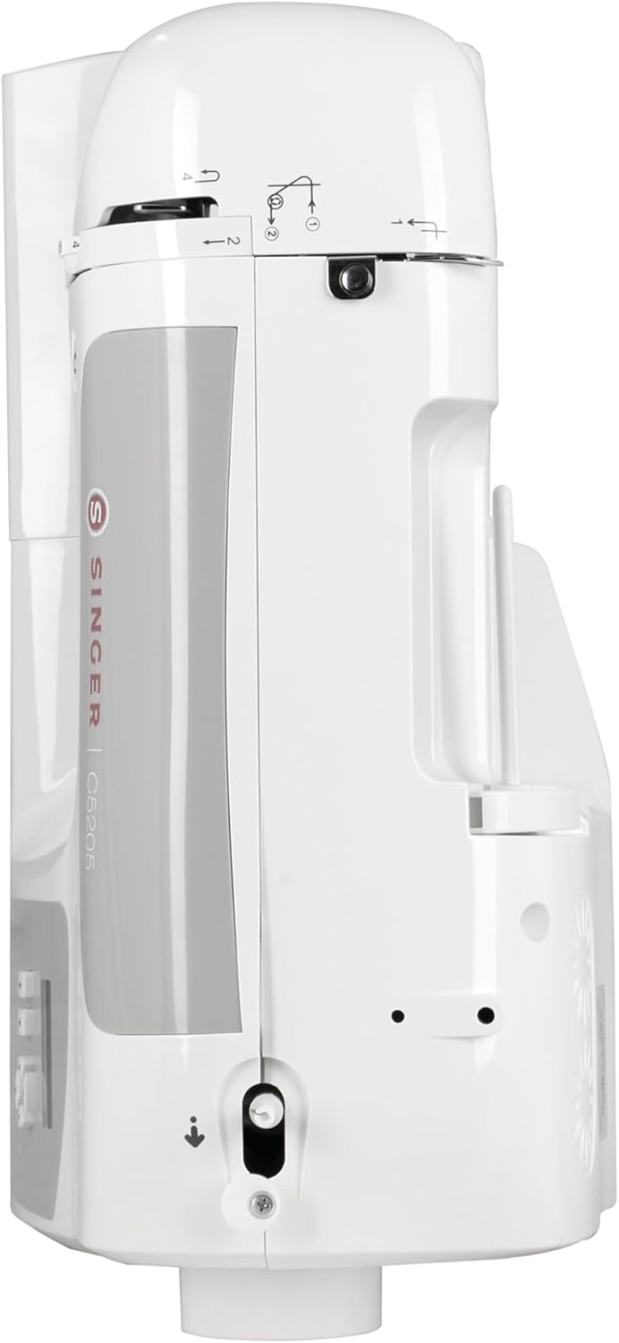Singer C5205 Nähmaschine, weiss/grau Weiss, Grau, Weiss, Grau