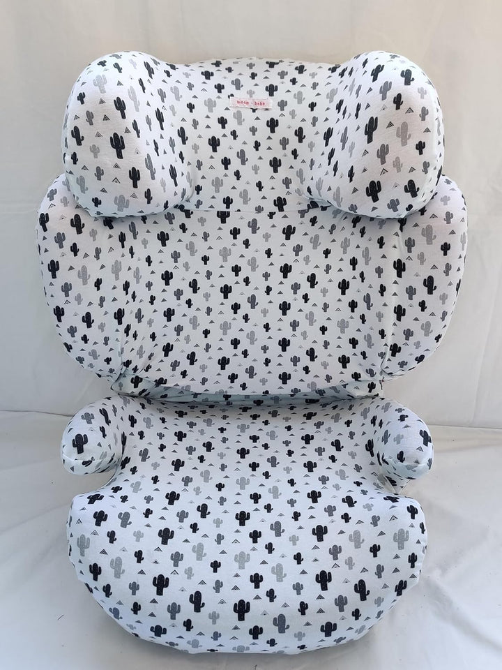 moon-bebe Bezug kompatibel mit Cybex Solution Q2 Fix (Blanc) Weiss, Weiß
