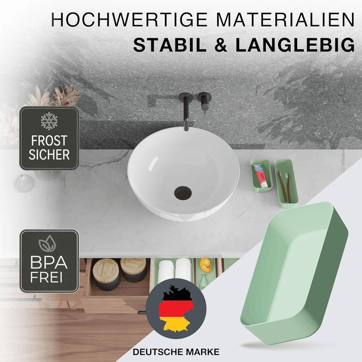 VMbathrooms Schubladen Organizer Set für jeden Bedarf | Praktische Schreibtisch Sortierboxen | Schub