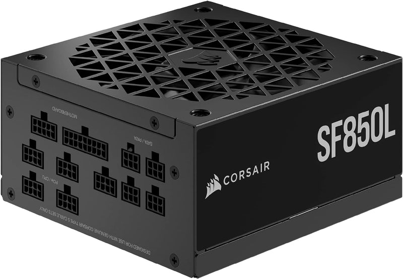 Corsair SF850L Vollmodulares, Geräuscharmes SFX-Netzteil - ATX 3.0- Und PCIe 5.0-Kompatibel - Leiser