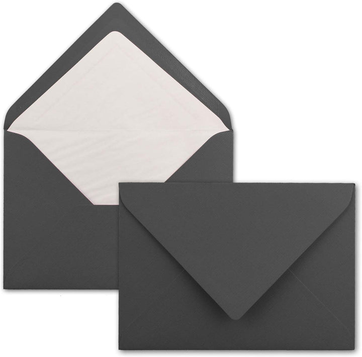 75x Karten-Set DIN B6-12 x 17 cm - 120 x 170 mm - Falt-Karten mit Brief-Umschlägen &amp; Einlege-Blätter