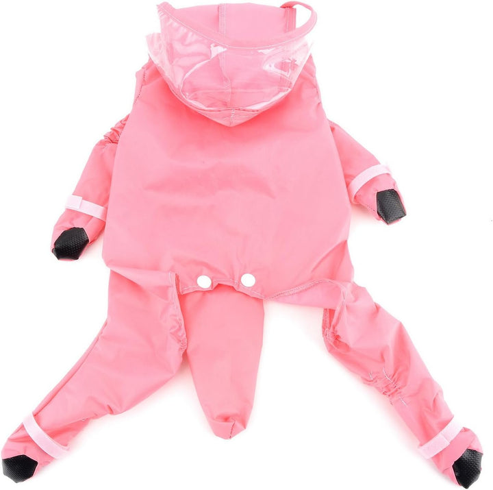 Zunea Wasserdichter Hunderegenmantel mit Kapuze für kleine Hunde Welpen Regenponcho Overall mit Rege
