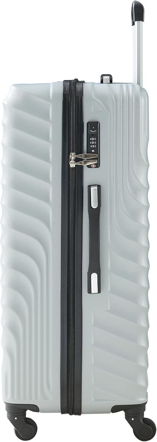 pro.tec Koffer Set 3-teilig Pona Reisekoffer ABS Hartschalenkoffer mit 4 Rollen Handgepäck leicht Tr