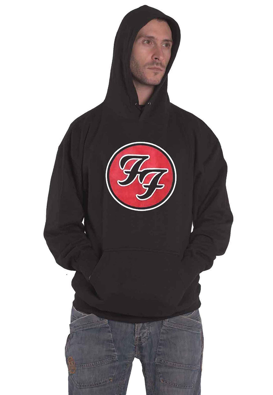 Foo Fighters Kapuzenpullover Ff Band Logo, offizieller Herrenpullover, Schwarz XXL Schwarz, XXL Schw