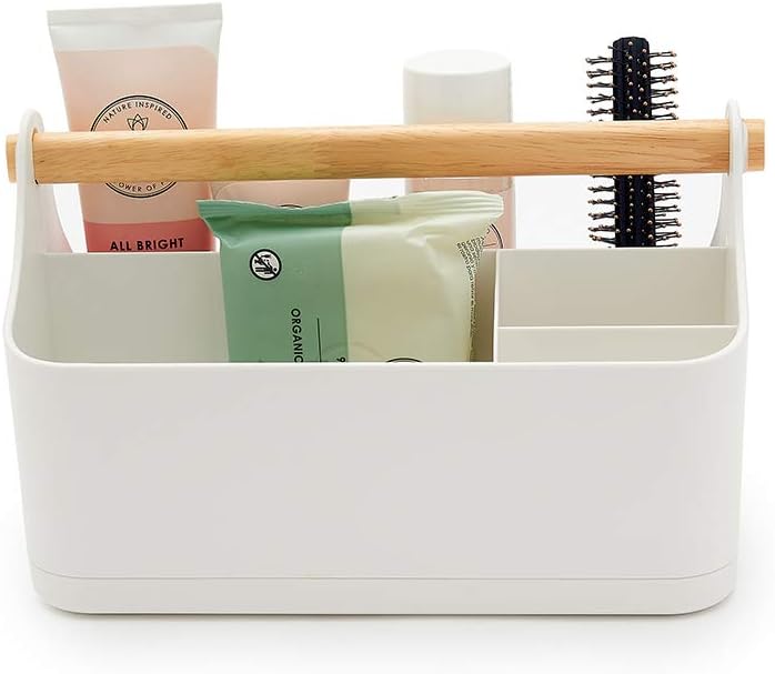 simplywire – Make-up-Organizer – Badezimmer-Caddy – Weiss, Weiss