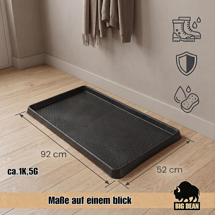 BigDean 2 Stück XXL Premium Schuhabtropfschale 92x52cm extra robust Made in Europa