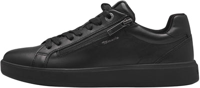 Tamaris Damen Low-Top Sneaker, Frauen Halbschuhe,Wechselfussbett,Comfort Lining 38 EU Schwarz, 38 EU