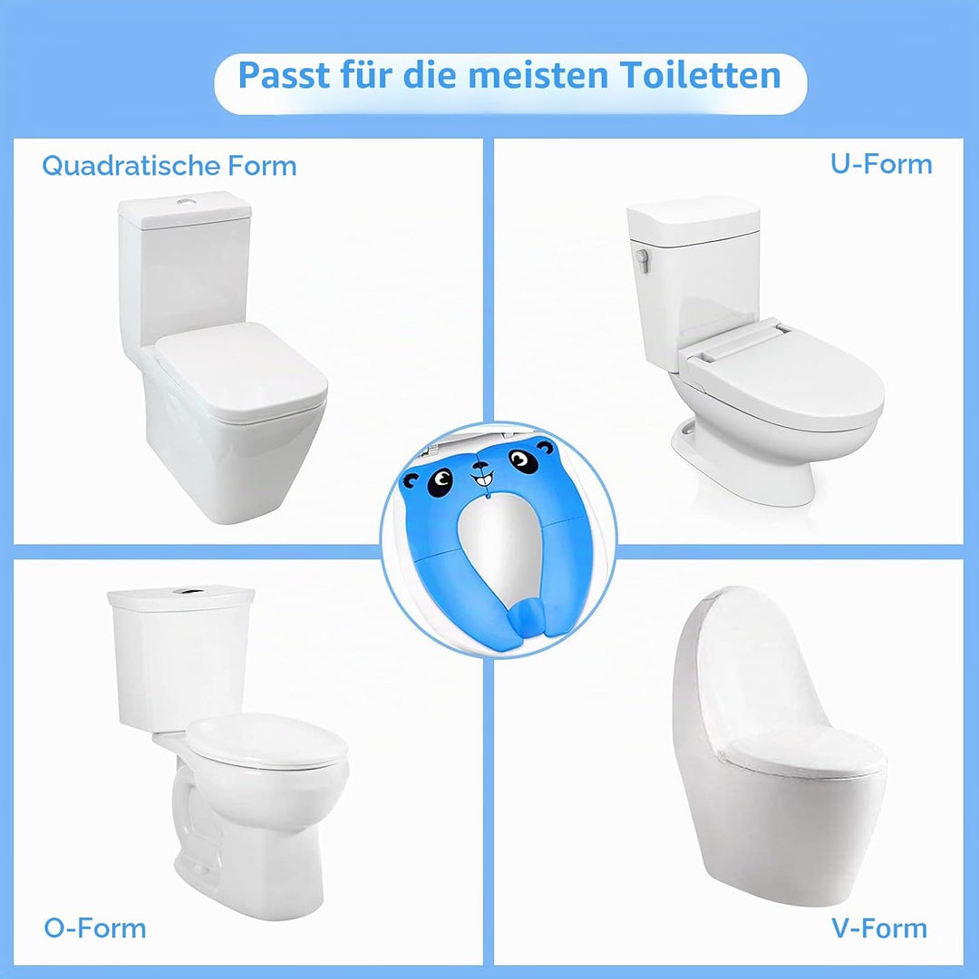 Faltbarer Kinder Toilettensitz, Klappbarer Kinder Toilettentrainer für Unterwegs, Töpfchen WC Sitz K