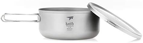 Keith Titanium Lunchbox – Premium Reines Titan, Leichte & Langlebige Erwachsenen-Lunchbox für Männer