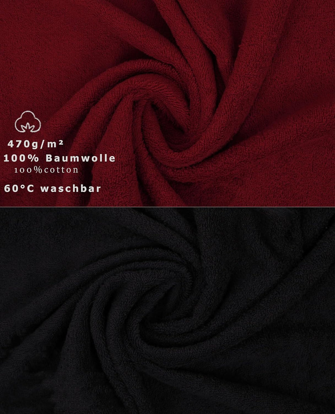 Betz 10-TLG. Handtuch-Set Classic 100% Baumwolle 2 Duschtücher 4 Handtücher 2 Gästetücher 2 Seiftüch