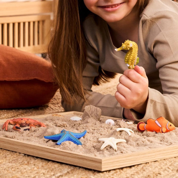 Schleich WILD Life | Meerestiere Entdecker Set 42742 | 4 Teile | detailgetreues Ozean Spielset mit S