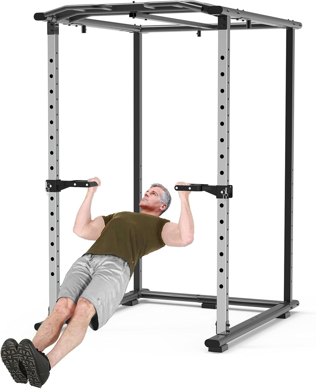 Kipika Muti-Grip Dip-Barren-Aufsatz für 5,1 x 5,1 cm und 7,6 x 7,6 cm Power-Rack, breite und schmale