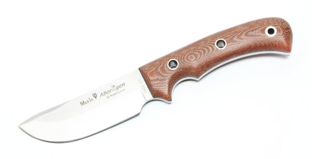 Muela Unisex – Erwachsene Aborigen braun Messer, Silber, one Size