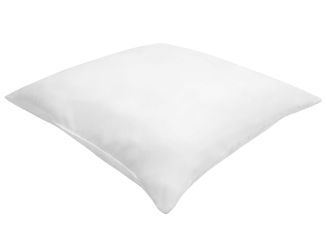 Kopfkissen 80x80 cm Mikrofaser weiss niedrig mit Polyester-Füllung Modern Errigal