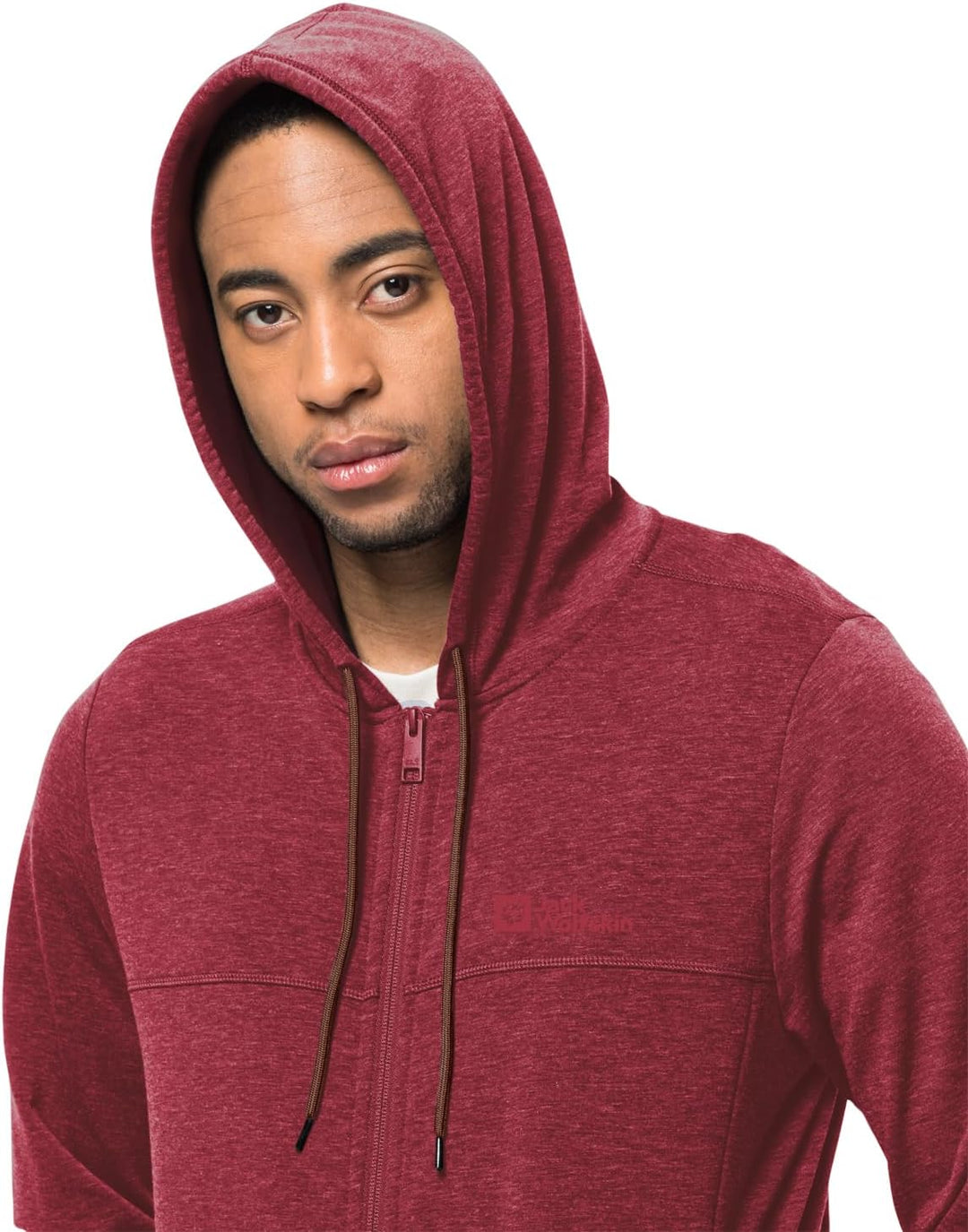 Jack Wolfskin Herren Waldsee Hooded JKT M Fleecejacke S Deep Ruby, S Deep Ruby