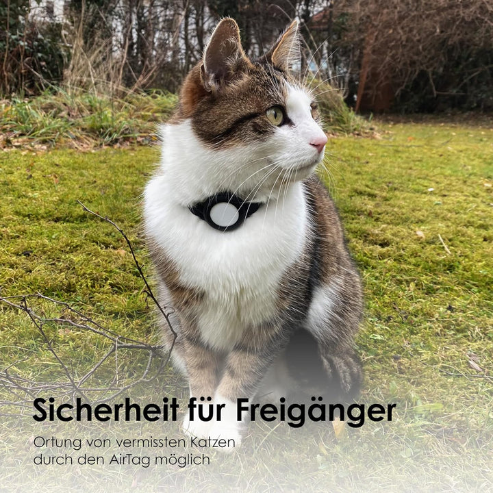 LucyBalu Katzenhalsband NEMO für den AirTag* I sicher, leicht, bequem I Halsband für Katzen mit Sich
