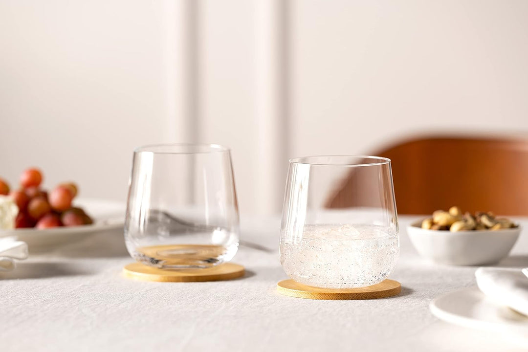 LEONARDO HOME 066416 WH Becher 400ml Brunelli 6er, Glas Trinkgläser klein, Trinkgläser klein
