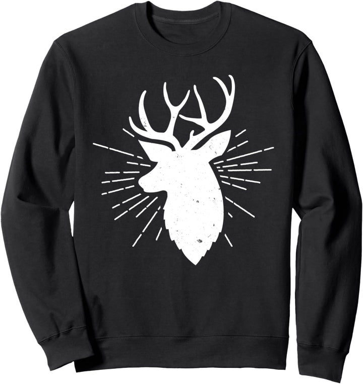 Hirsch oder Hirsch mit Geweih wartet der Wald auf dich Sweatshirt